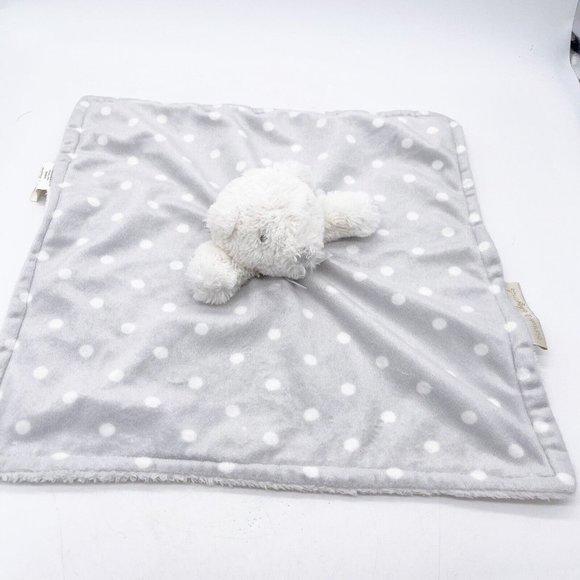 Blankets & Beyond Toys Blankets Beyond White Gray Security Blanket